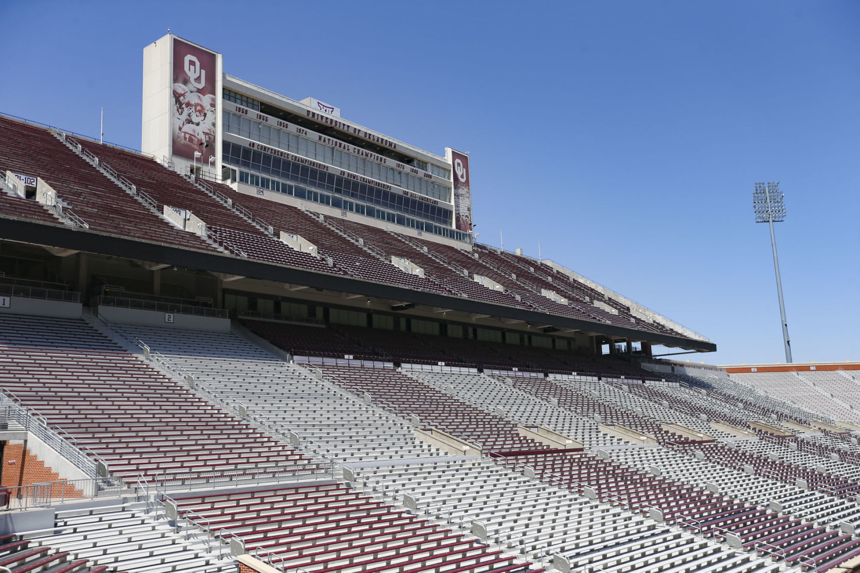 Empty stadium